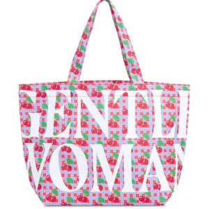 Cherry Pattern Tote Bag
