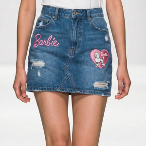 Barbie Graphic Denim Skirt