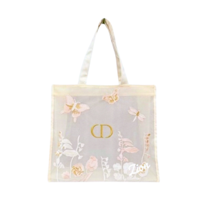 Dior Beauty Embroidered Butterflies and Dragonflies Tote Bag